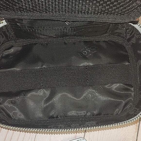 ROYCE New York Leather Zippered Travel Tech Organizer Case Luggage Tag Comp Logo - Picture 2 of 13